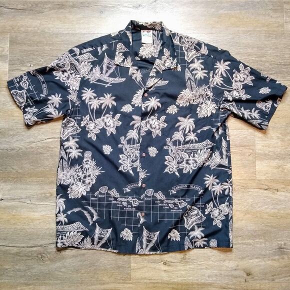 Vintage Hawaiian Togs Shirt Men’s Size XL Hawaii Island Short Sleeve Button Down - Picture 2 of 6